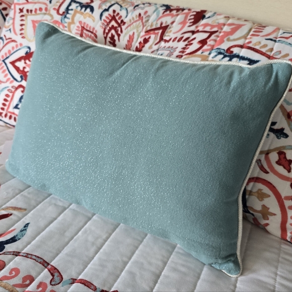 Isaac Mizrahi Holiday Pillow with Silver and Red Crab Design NWT - Picture 4 of 7